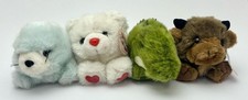 Vintage Swibco Puffkins Plush Lot of 4 - Crystal Biff Slick Albert - 90s