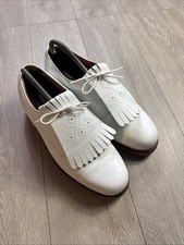 Womens Polo Ralph Lauren White Golf Shoes MA4801 Size 10D Tasseled Lapel