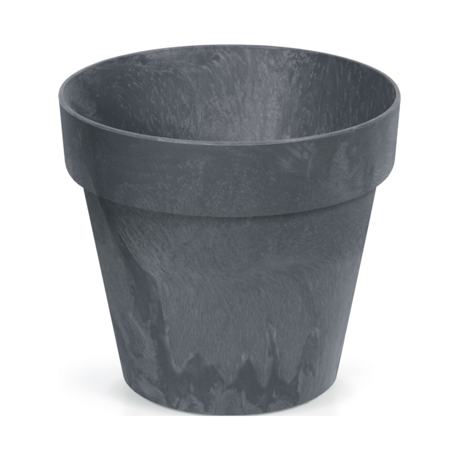 Pot de fleurs rond effet béton Cube 29 litres haute résistance - 2