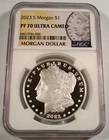 2023-S NGC PF70UCAM MORGAN SILVER PROOF DOLLAR COMMEMORATIVE PF70 ULTRA CAM S$1