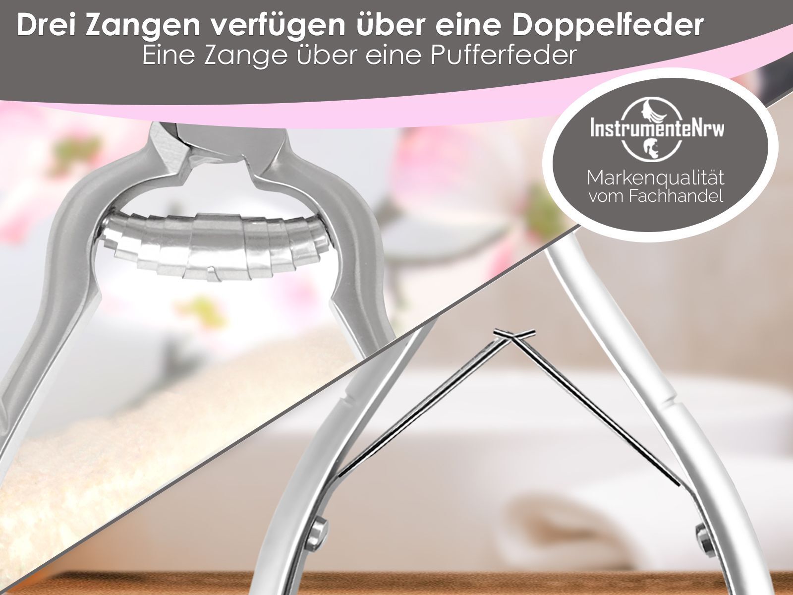 Profi Pediküre Set Fußpflegeinstrumente Set Nagelzangen Eckenheber 7-teilig