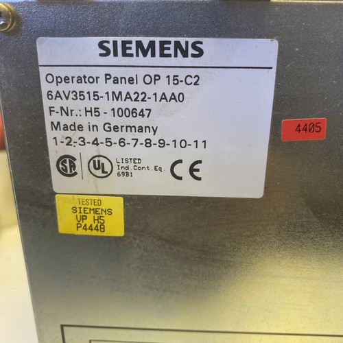 Siemens Simatic Panel Coros OP15 6AV3515-1EB01 - Picture 3 of 5