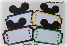 CRAFTECAFE DISNEY TAG KID paper piecing premade scrapbook diecut piece WOLFFEY5