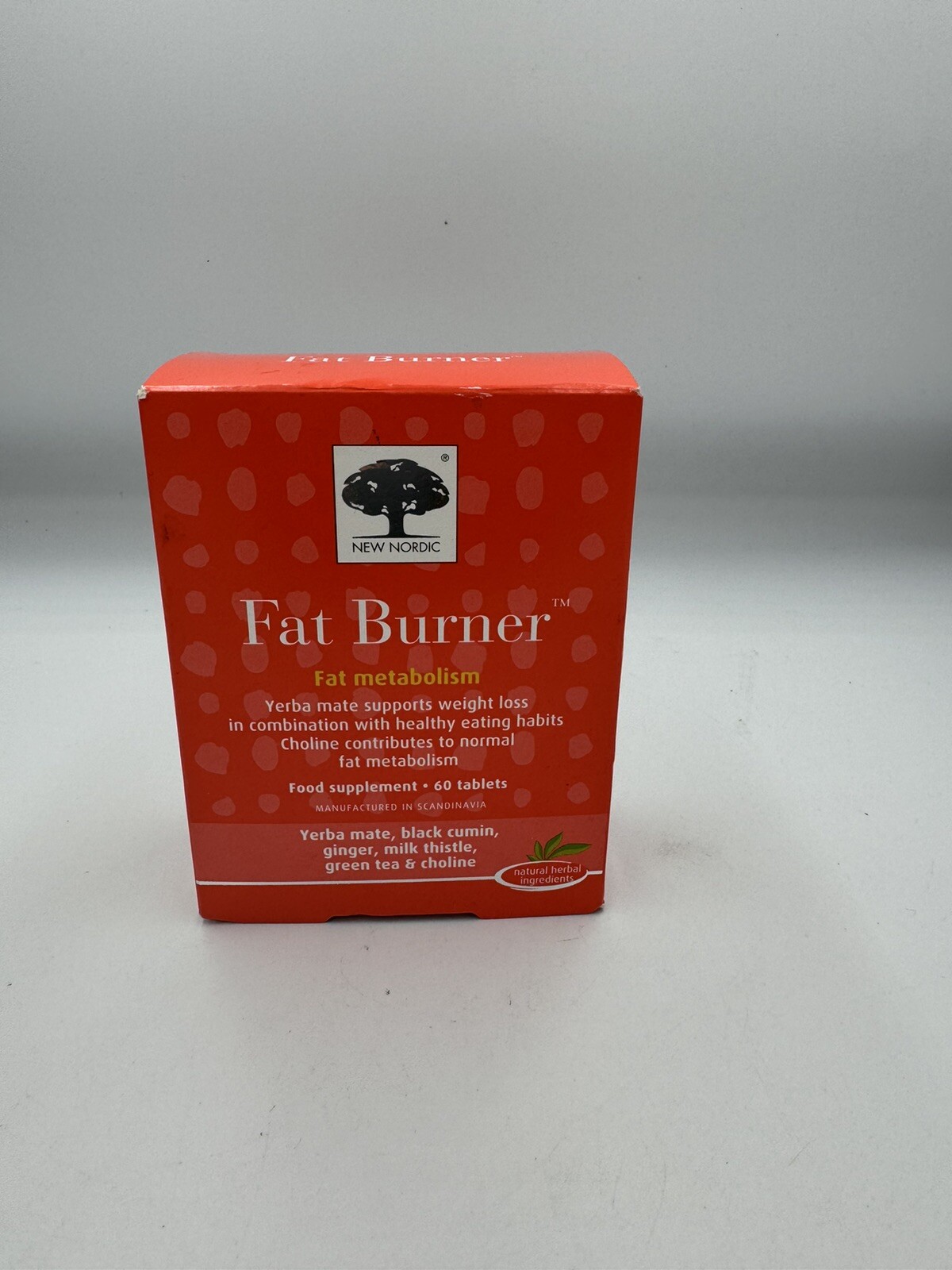 New Nordic Fat Burner Food Supplement - 60 Tablets - EXP 10/2026