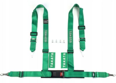 racing for seat belts sport 4-points 3'' green - takata M-5122