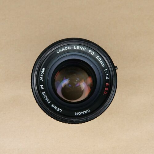 Near MINT ] Canon New FD NFD 50mm f1.4 MF Standard Lens japan
