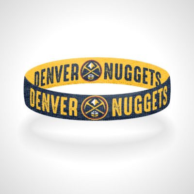 Reversible Denver Nuggets Bracelet Wristband Nuggets Wristband
