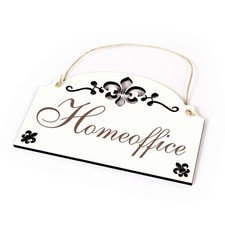 Tabliczka dekoracyjna Drewniany znak Home Office HOMEOFFICE Gabinet Biuro 20x13 Znak na drzwi