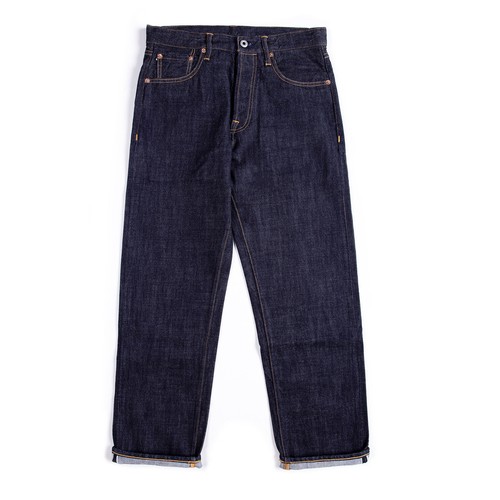 Red Tornado Vintage Men's Jeans Loose Fit Straight 14oz Selvedge Raw Denim Pants - Picture 16 of 21
