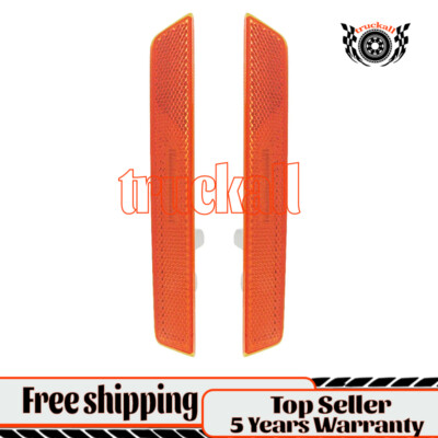 For 15-19 Challenger Amber Front LH RH Side Marker Signal Park Light Lamp w/Buld