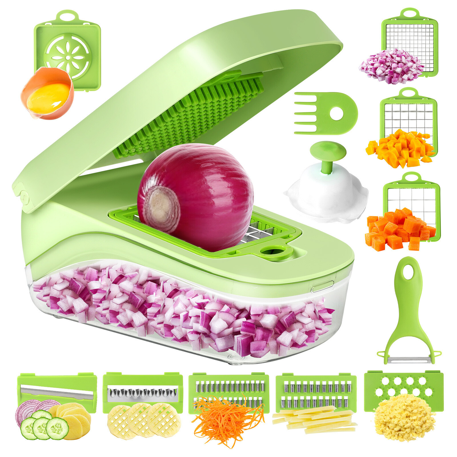 Multifunctional vegetable cutter grater for potatoes slicing and shredding