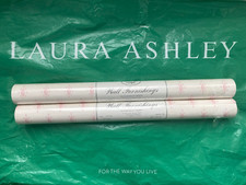 Laura Ashley Wallpaper Pink Diamonds Vintage -2 ROLLS- Same Batch 7336 FREE P&P