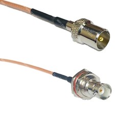 RG316 DVB TV Pal Male to BNC FEMALE BIG BULKHEAD RF Cable Rapid-SHIP LOT