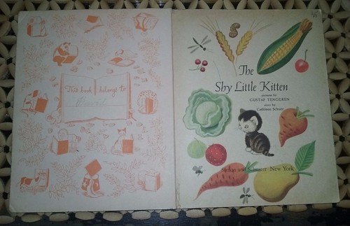 A Little Golden Book 1946 The Shy Little Kitten Gustaf Tenggren Simon & Schuster - Picture 3 of 7