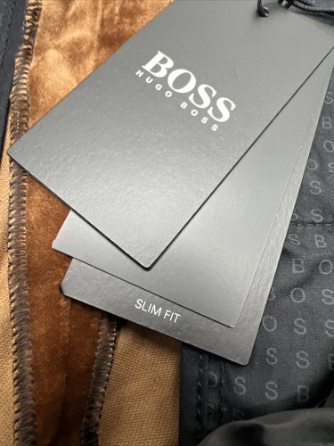 NWT Hugo Boss Men Pants Cotton Velvet Slim-Fit Tuxedo Trousers Size 30 - Picture 11 of 16
