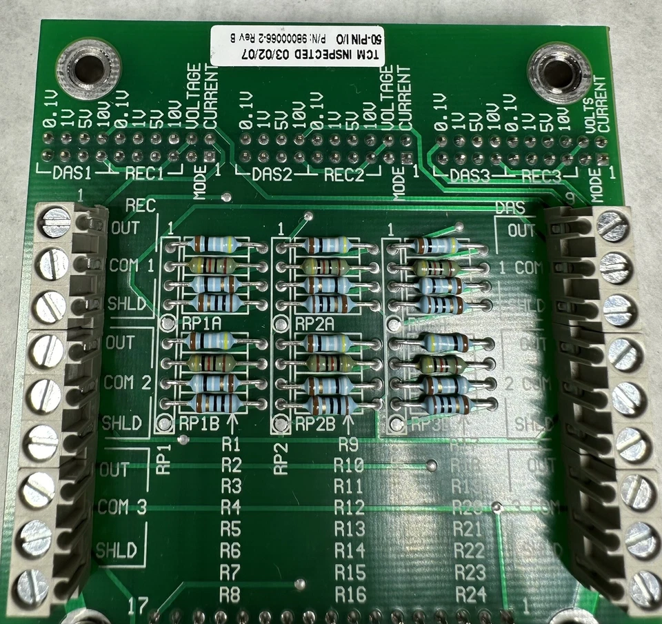 NUEVA PLACA DE CIRCUITO DE E/S TELEDYNE Monitor Labs 50 pines 98000066-2 Rev. B Foto 4 de 4