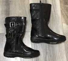 NWOT Kenneth Cole Reaction Penny Quilt Knee High Black, Toddler Girls Size 8