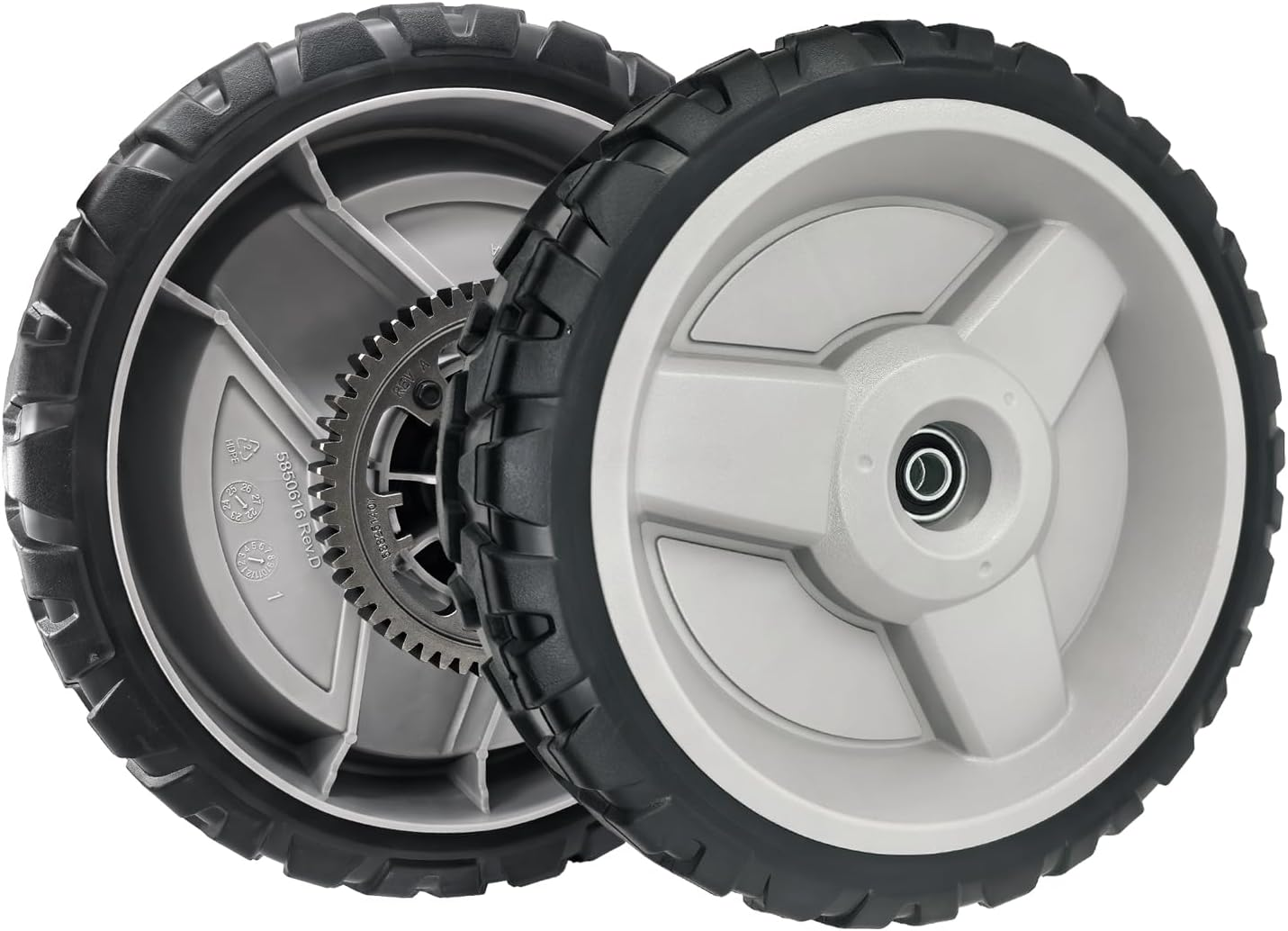 2Pcs 501067001 588251401 11” Lawn Mower Rear Drive Wheels,For Husqvarna H3SP.AWD