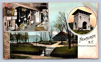 K7/ Newburgh New York Postcard c1910 Monument 3View Washington 504 | eBay