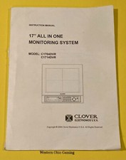 Clover Electronics 17" All In One Monitoring System Instruction Manual USED