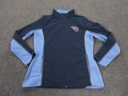 Tennessee Titans Jacket Adult M Blue Fleece Full Zip NFL Outdoors Logo Womens - Picture 2 of 8