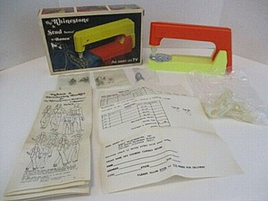 Vintage 1974 Ronco The Rhinestone & Stud Setter Bedazzler With Box & Accessories