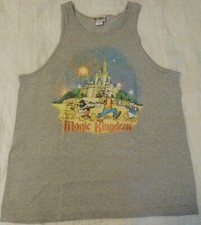 Vintage Disney Tank Top Unisex Large Disneyworld Magic Kingdom -pre owned