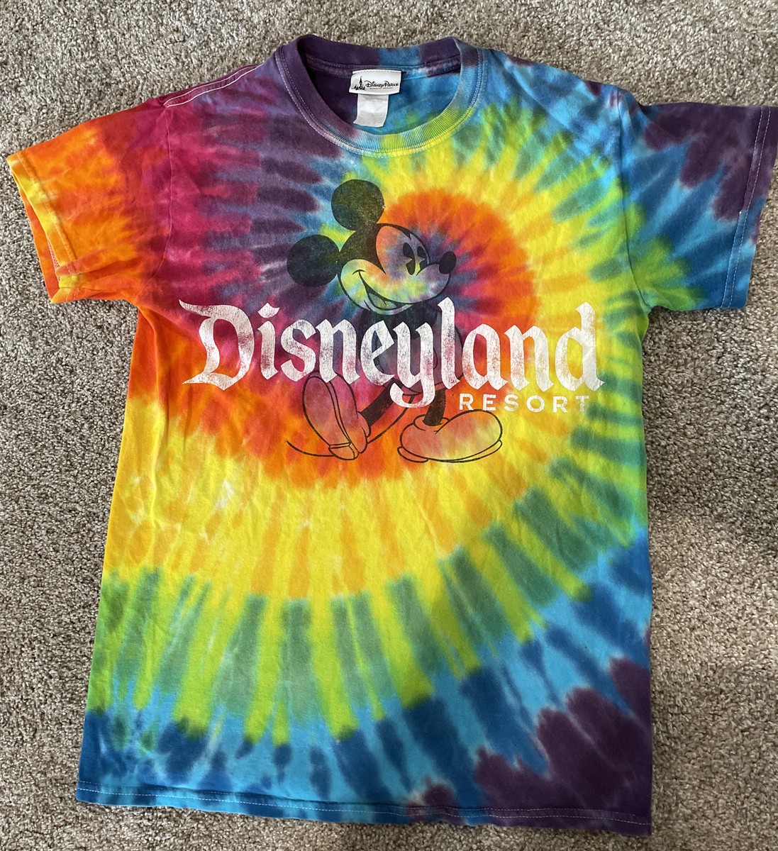 Tie Dye Disneyland Shirt DLR Sweetheart Cotton Candy Mickey