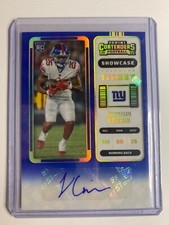 2022 CONTENDERS BLUE SHOWCASE TICKET AUTO JASHAUN CORBIN #294 GIANTS