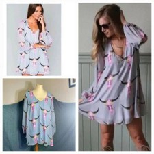 Show Me Your Mumu Lite Brite Skull Bull Tunic Dress Size XS