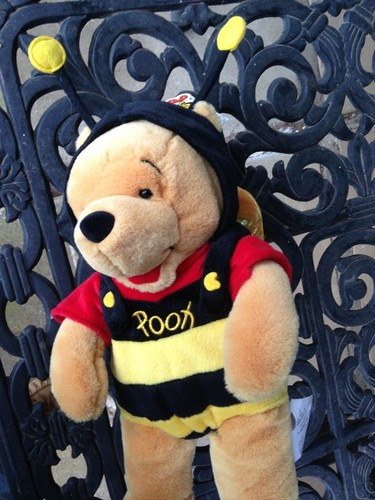 Winnie The Pooh Bear Bumble Bee Cuddly Honey Disney Mousketoys Plush Animal - Picture 4 of 11