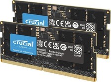 Crucial 32GB Kit 2x16GB DDR5 5600MHz Laptop Memory CT2K16G56C46S5