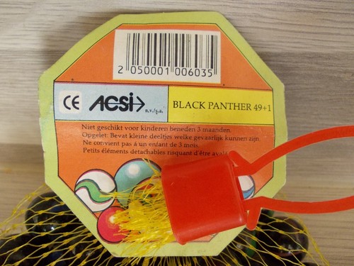 alte ACSI Murmeln in original Packung ungeöffnet Black Panther 49+1 - 50 stuck - Bild 2 von 3