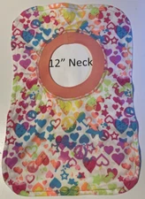 Bib 12" Neck Pull Over Head T-Shirt Special Needs Drool cotton polyester blend