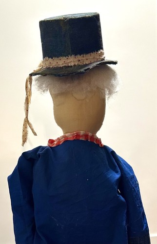Uncle Sam Primitive Coffee Stained Handmade Doll 24" America Patriotic USA Flag - Picture 5 of 13