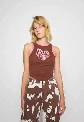 Urban Outfitters BDG Take Care Of You Women Tank Size XS Chocolate New RRP:34$!