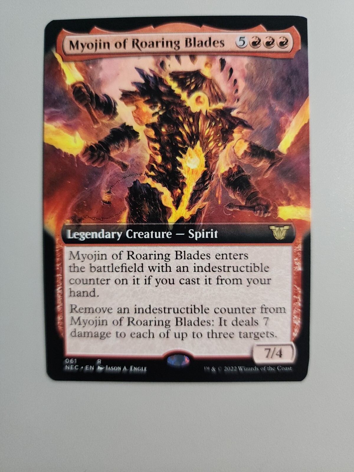 Magic: The Gathering - Myojin Of Roaring Blades (061) - Extended Art