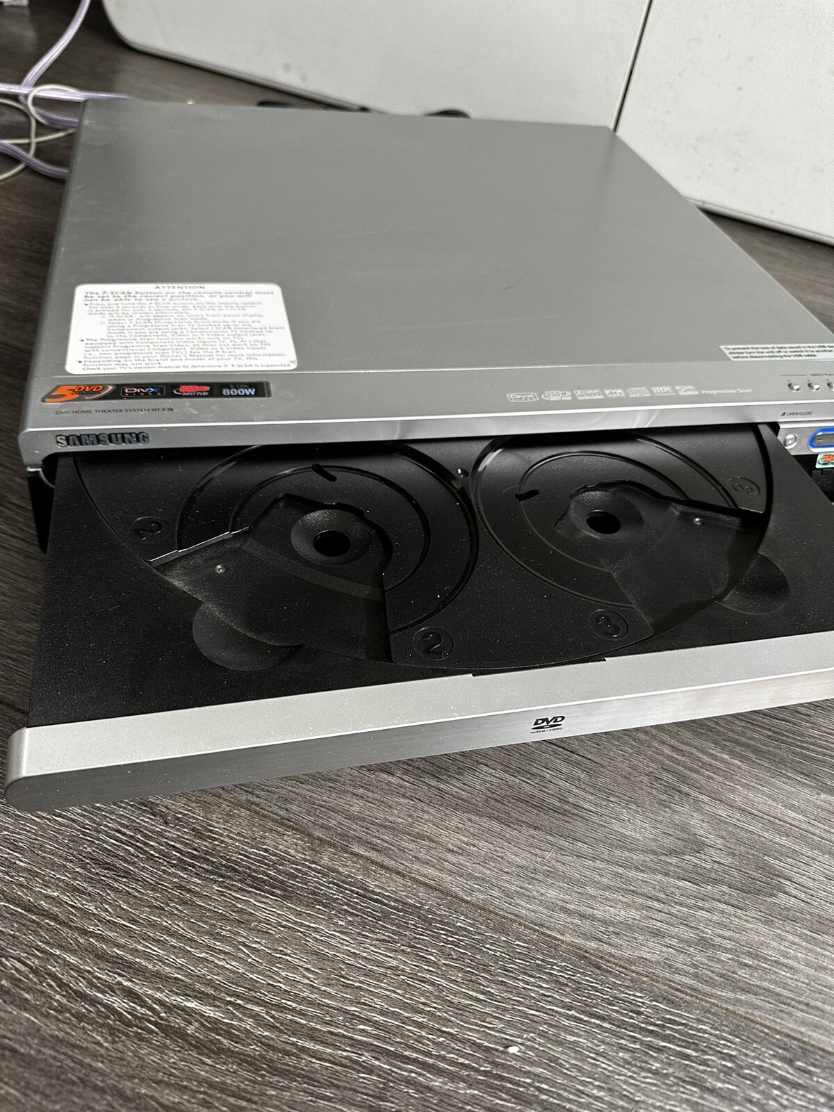 Samsung HTP38 5 Disc Dvd Changer 5.1 Channel Home Theater System