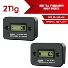 2*  Digital Vibration Stundenzähler Betriebsstundenzähler Stunde Meter Motorrad
