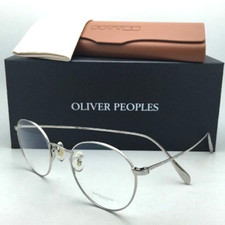 New OLIVER PEOPLES Eyeglasses COLERIDGE OV 1186 5036 47-22 Silver Frames w/Demos