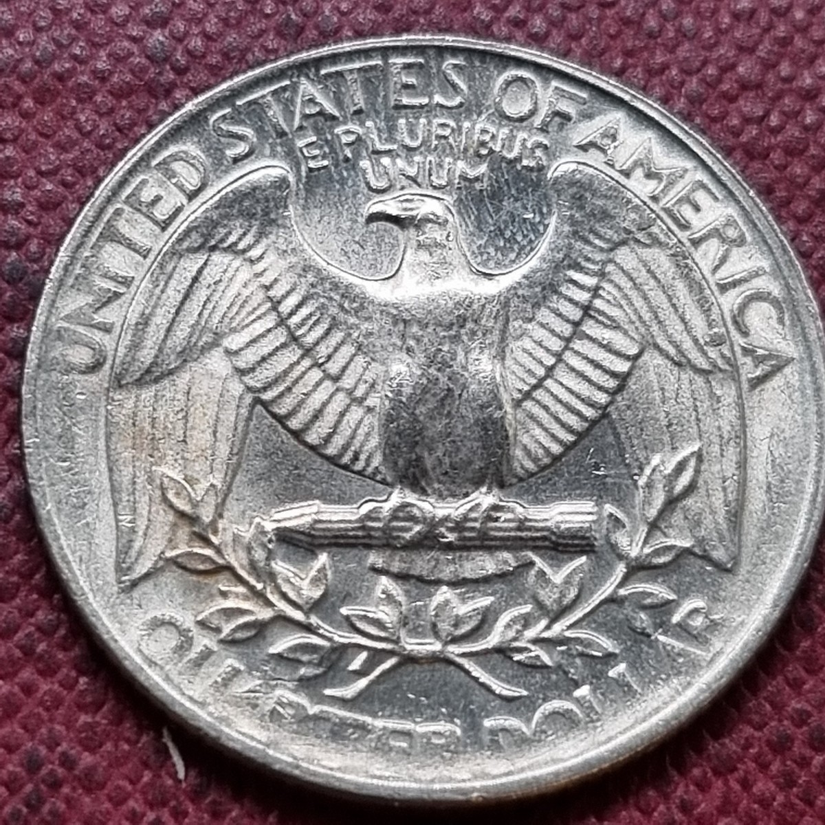 1984 D Washington Quarter 25c ERROR MISSING CLAD LAYER ON OBVERSE