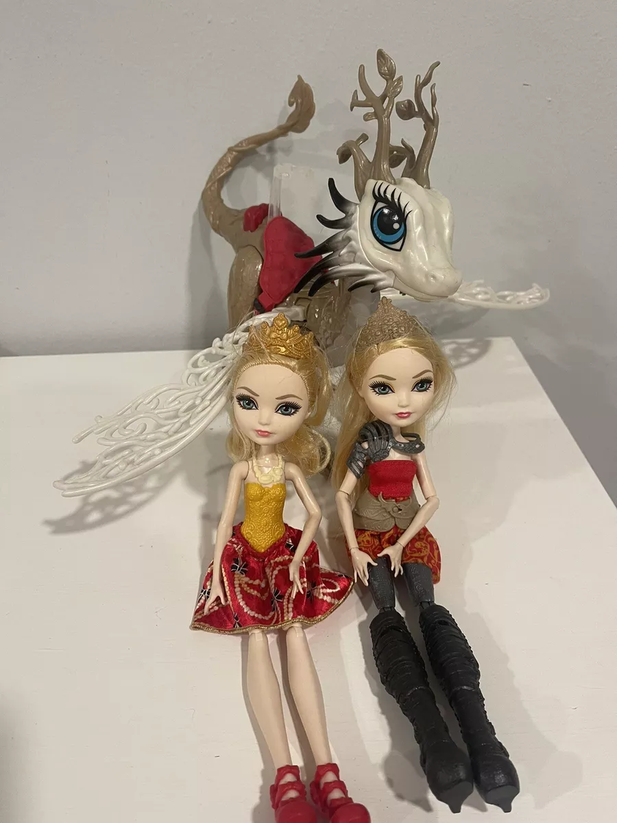 Ever After High Dragon Games Apple White Doll and Braebyrn Dragon