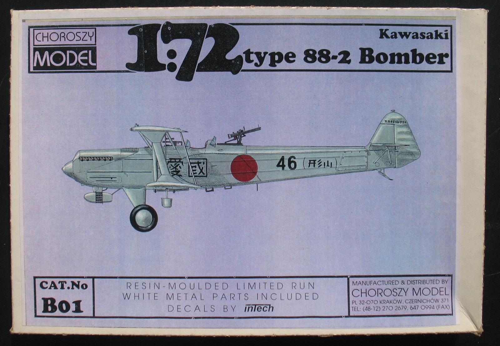 CHOROSZY B01 - Kawasaki Type 88-2 Bomber - 1:72 Resin Flugzeug