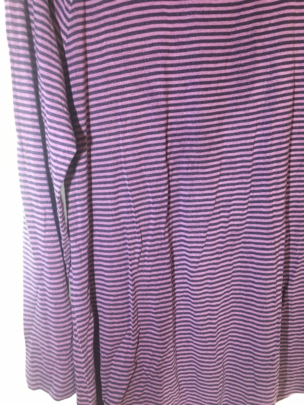 Womens Soft Surroundings Basic Purple Striped Tun… - image 7