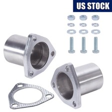 3 Bolts 2.5 Od Universal Quick Fix Exhaust Triangle Flange Repair Pipe Kit 3 Bolts 2.5 Od Universal Quick Fix Exhaust Triangle Flange Repair Pipe Kit