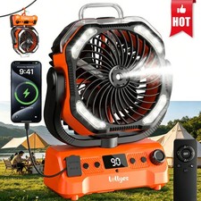 Camping Misting Fan with Dual Motor,20000mAh ...
