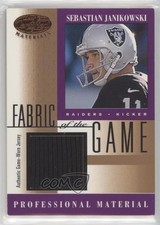 2001 Leaf Certified Materials Fabric of the Game Sebastian Janikowski wo2
