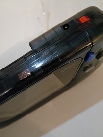 RARE Authentic Smoke Clear Black Sega Game Gear Console w Modern LCD US Seller