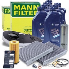 MANN-FILTER INSPEKTIONSPAKET+7L BMW MOTOR�L F�R BMW 7-ER 730 740 d BJ 08-15