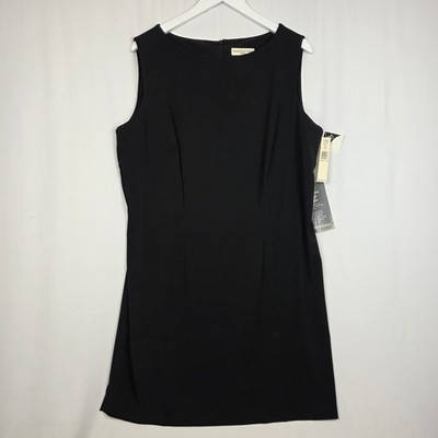 Amanda Smith Woman 18W NWT Black Sleeveless Sheath Dress Career